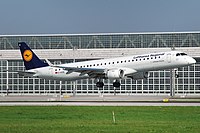 LufthansaCityline E195LR D-AEBE MUC.jpg