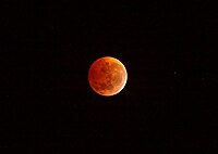 Lunar eclipse from Jacksonville, Florida, 8:30 UTC