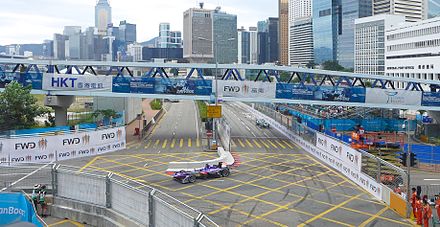 The Hong Kong Central Harbourfront Circuit (pictured in 2016), where the race is held.