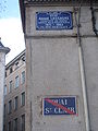 Le quai André Lassagne à Lyon (anciennement quai Saint-Clair)