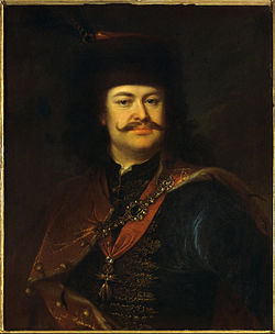 II. Rákóczi Ferenc vezérlő fejedelem (Mányoki Ádám 1712-es festményén)