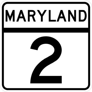 Maryland Route 2 State highway in Maryland, US