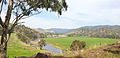 The Macalister River and valley, looking south away from Licola. Coordinates are approximate.