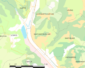 Poziția localității Saint-Martin-du-Var