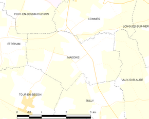 Poziția localității Maisons