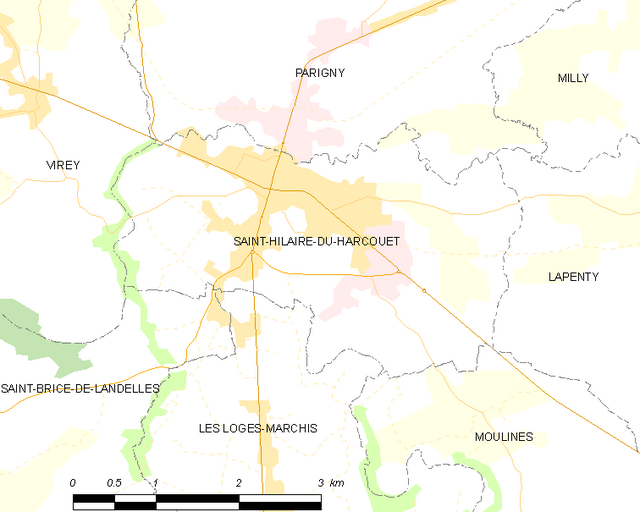 Saint-Hilaire-du-Harcouët só͘-chāi tē-tô͘ ê uī-tì