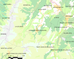 Les Avanchers-Valmorel - Localizazion