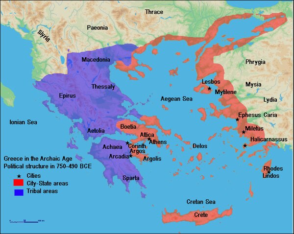 Political geography of ancient Greece in the Archaic and Classical periods