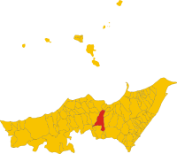 Locatie van Montalbano Elicona in Messina (ME)