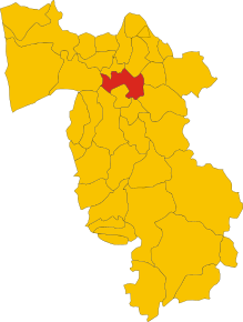 Localizarea Pontedera în Provincia Pisa