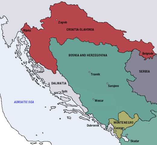 The Kingdom of Croatia-Slavonia was an autonomous kingdom within Austria-Hungary created in 1868 following the Croatian–Hungarian Settlement.