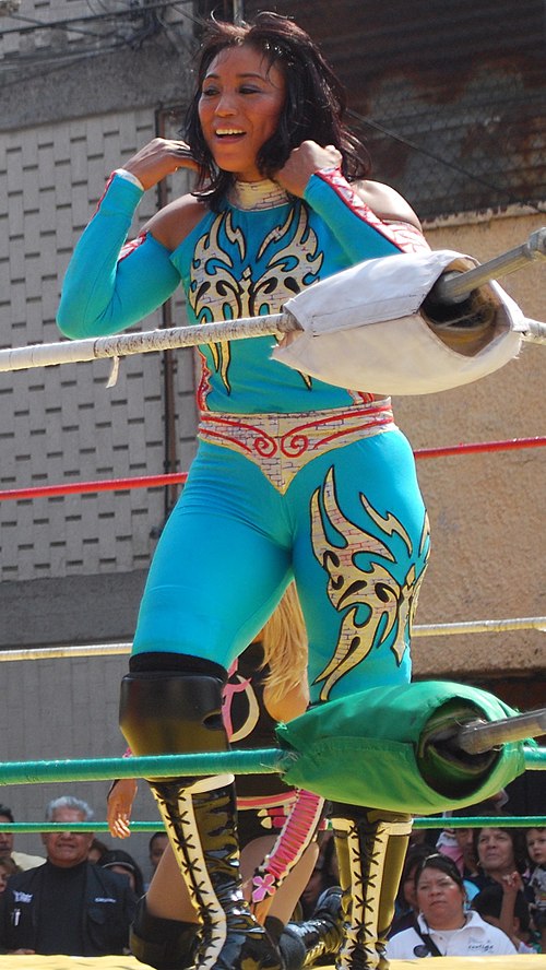 Marcela in the ring in 2013