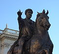 Replica of Marcus Aurelius statue on Piazza del Campidoglio, Rome