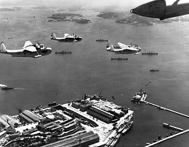 VPB-211 PBM-3s over Rio de Janeiro in December 1943 Martin PBM-3S Mariners of VPB-211 fly over Rio de Janeiro, in December 1943 (NH 94610).jpg