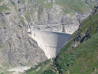 Mauvoisin Dam Dam in Valais, Switzerland