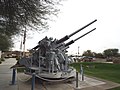 USS Guam's 3inch 50cal dual anti-air gun in Mesa-Arizona Air Force Museum.
