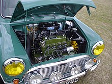 Transversely mounted engine in Mini Cooper MiniEngine.jpg