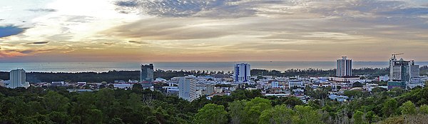 Image: Miri City lookout from Canada Hill