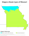 Image 38Köppen climate types of Missouri (from Missouri)