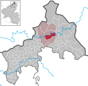 Poziția Mittelhof pe harta districtului Altenkirchen