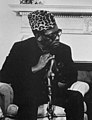 Mobutu Sese Seko que foguèt lo dictator de Zaire e qu'es sospichat dau destornament de 5 miliards de dolars