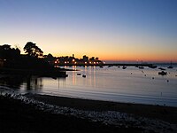 Port-Navalo vid solnedgången.