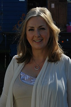 Moya Brennan - backstage at Glastonbury 2011.JPG