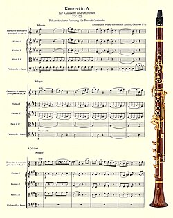 Image illustrative de l’article Concerto pour clarinette de Mozart