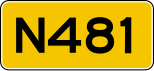 Provincial highway 481 shield}}