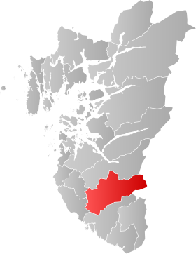 Plassering av Bjerkreim