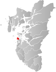 Расположение муниципалитета в провинции Рогаланд