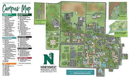 Map of Northwest Campus