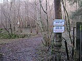 Sign identifying a Natura 2000 site in Belgium.