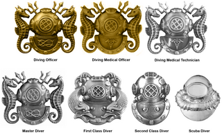 <span class="mw-page-title-main">Master diver (United States Navy)</span> Senior diver rating in US Navy