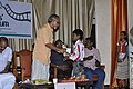 Actor master Navin Krishna receives C.A. Krishnan, writer in Malayalam in D.F.M.F Trust inauguration