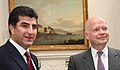 Nechervan Barzani and William Hague May 2014 cropped.jpg