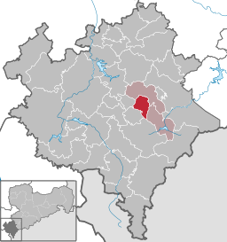 Läget för kommunen Neustadt/Vogtl. i Vogtlandkreis