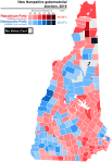 2016 New Hampshire gubernatorial election - Results by municipality