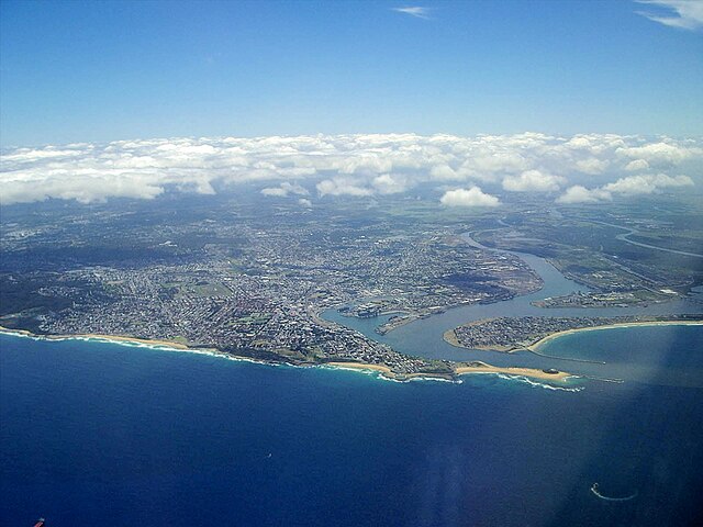 Aerial view of Newcastle