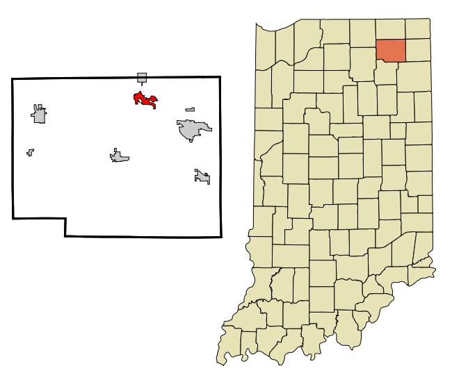 File:Noble County Indiana Incorporated and Unincorporated areas Rome City Highlighted.svg
