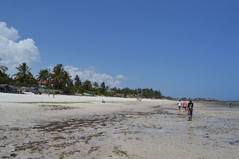 File:Nyali Beach towards the north from Mombasa Beach Hotel during low tide and still conditions in Mombasa, Kenya 7.jpg