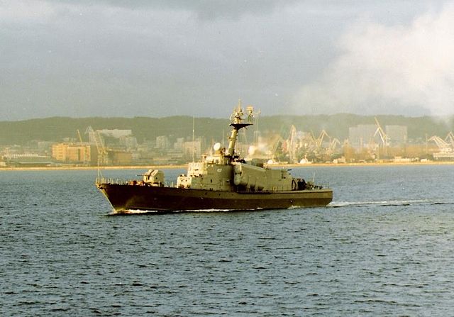 ORP Rolnik, a Polish Navy missile Tarantul-class corvette