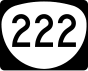 Oregon Route 222 işaretçisi