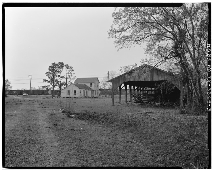 File:OVERALL VIEW TO WEST - Tyrrell Farm, 6245 Fannet Road (Highway 124), Beaumont, Jefferson County, TX HABS TEX,123-BEAU.V,1-3.tif
