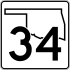 State Highway 34 Markierung