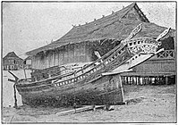 The Sama-Bajau's lepa house-boat with elaborate carvings
