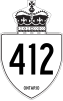 安大略412號省道 shield