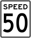 Oregon speed limit sign