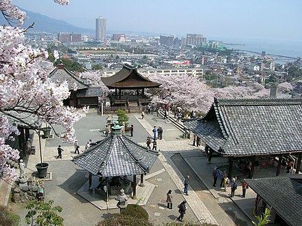 Cherry Blossoms at Miidera Temple.