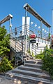 English: Staircase to the restaurant of the Werzer tennis arena Deutsch: Freitreppe zum Restaurant der Werzer Tennisarena